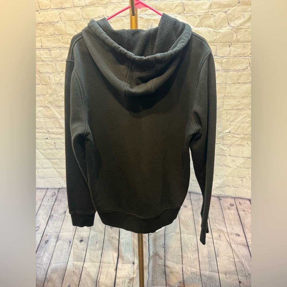 MICHAEL KORS MK LOGO BLACK ZIP UP HOODIE SIZE LARGE - Picture 5 of 6